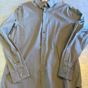 Express Men's Slate Button-Up Shirt